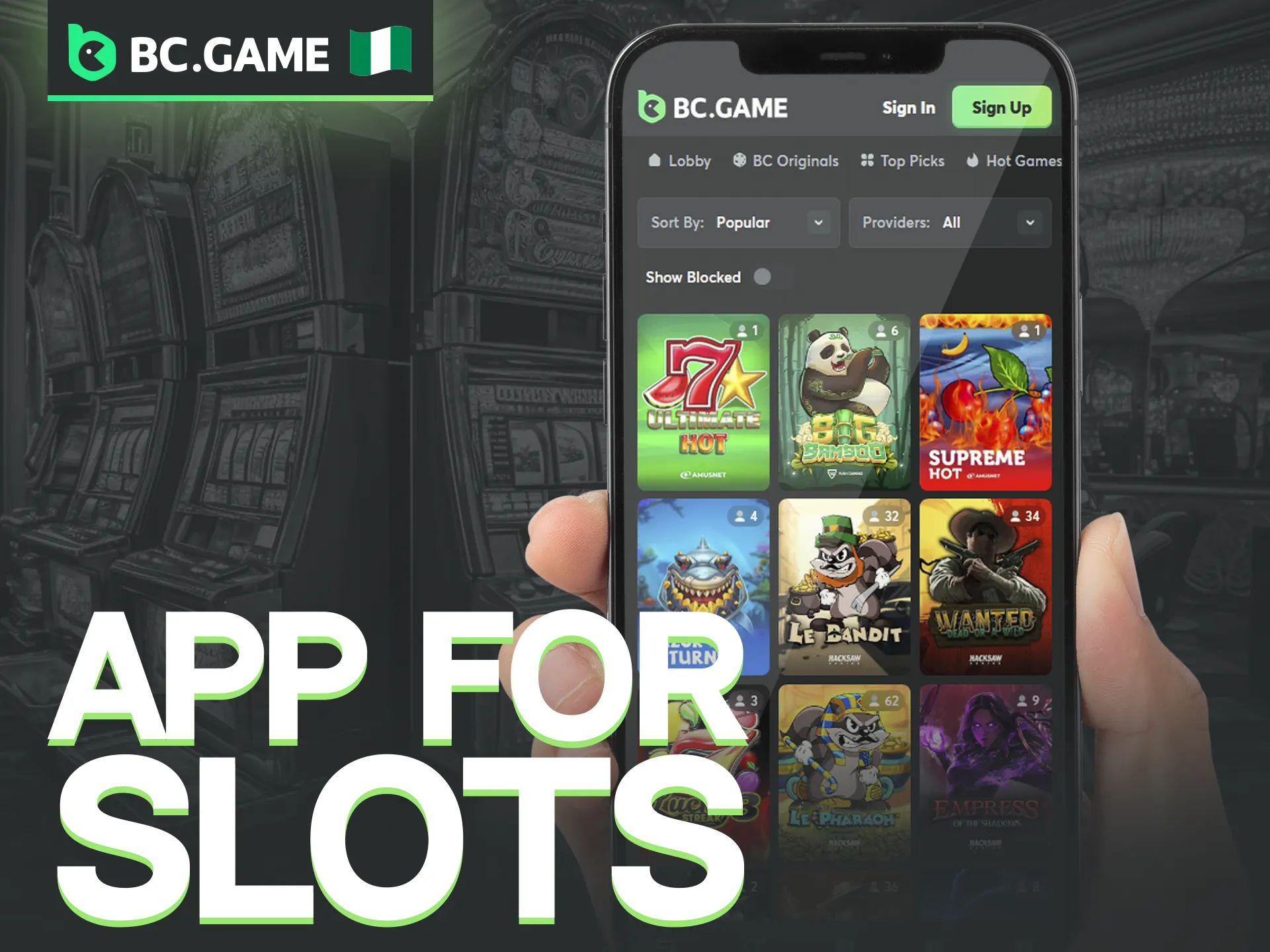 The BC Game mobile app ensures a faster and more convenient way to enjoy your favorite slots.