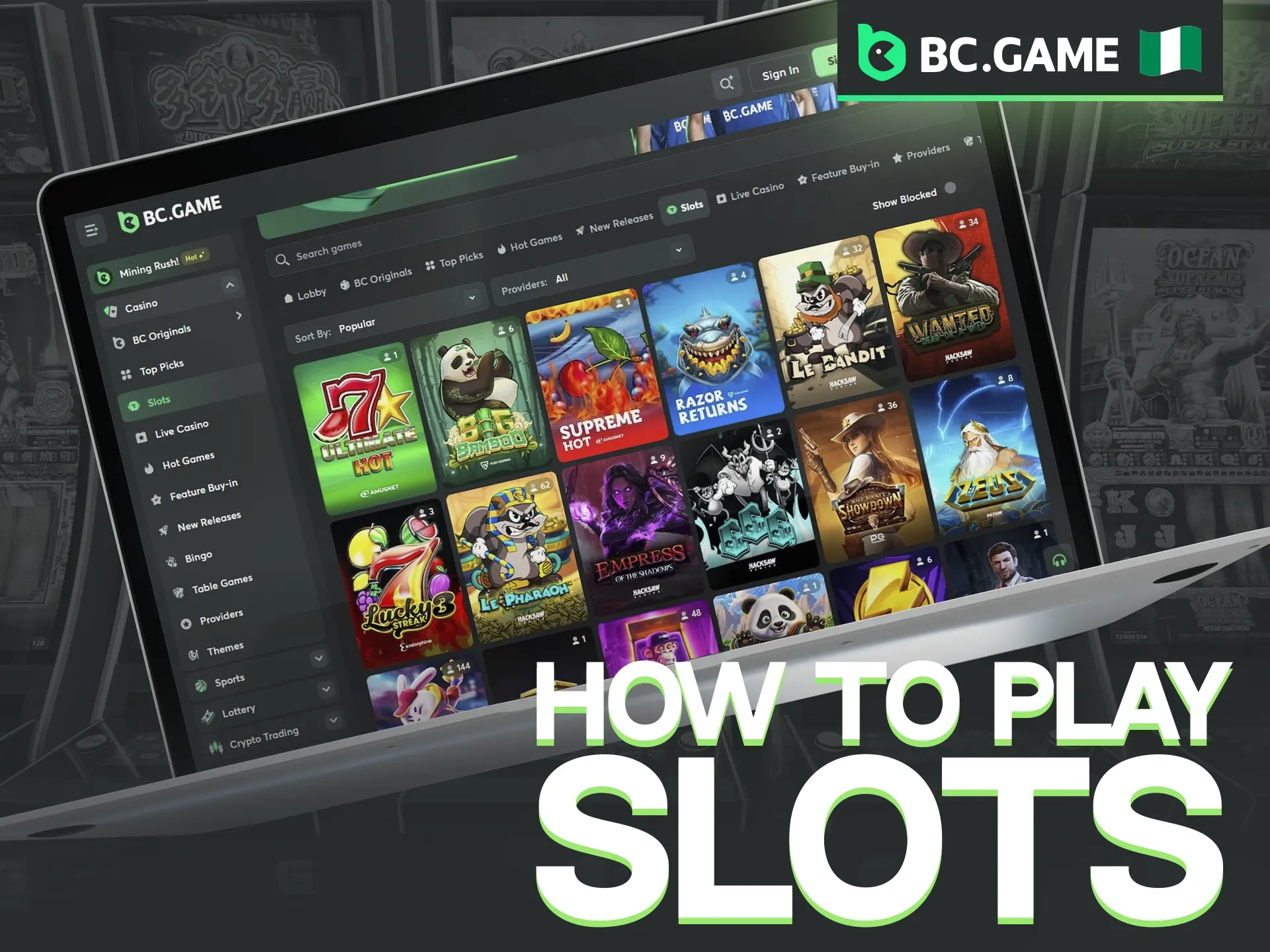 BC Game is designed for effortless navigation, making it simple for anyone to start spinning.