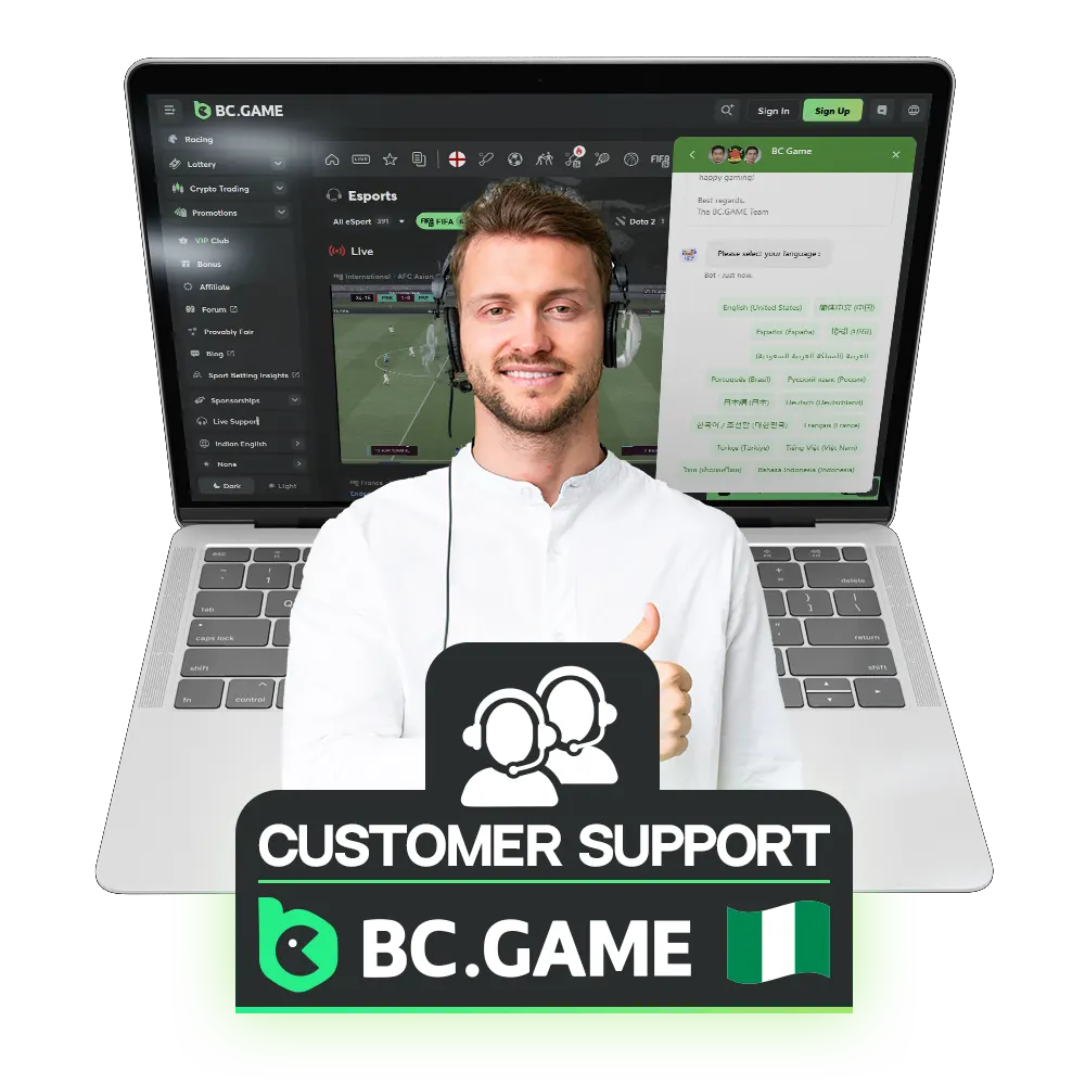 A guide to the BC Game support system and the best ways to get in touch.