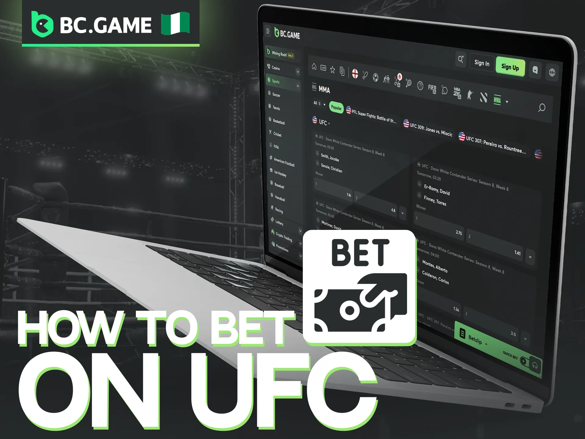 Nigerian users can enjoy a quick and effortless sign-up process at BC Game.