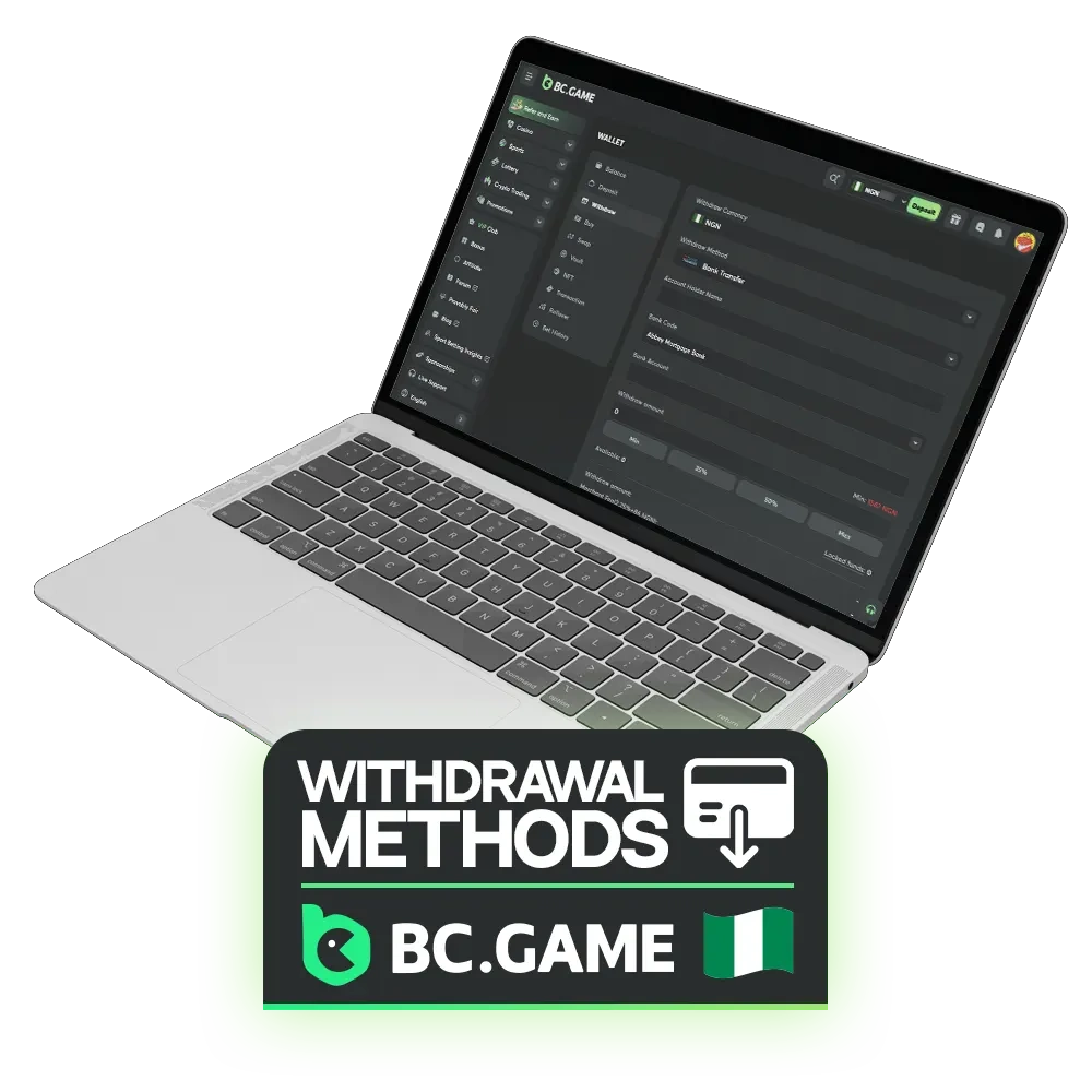 Cashing out your earnings on the BC Game platform is a quick and straightforward process.