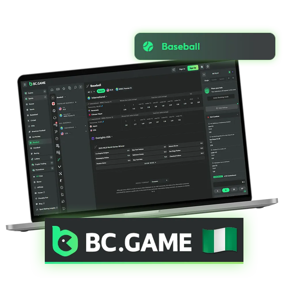 Baseball has established itself as one of the top choices for sports betting on the BC Game platform.