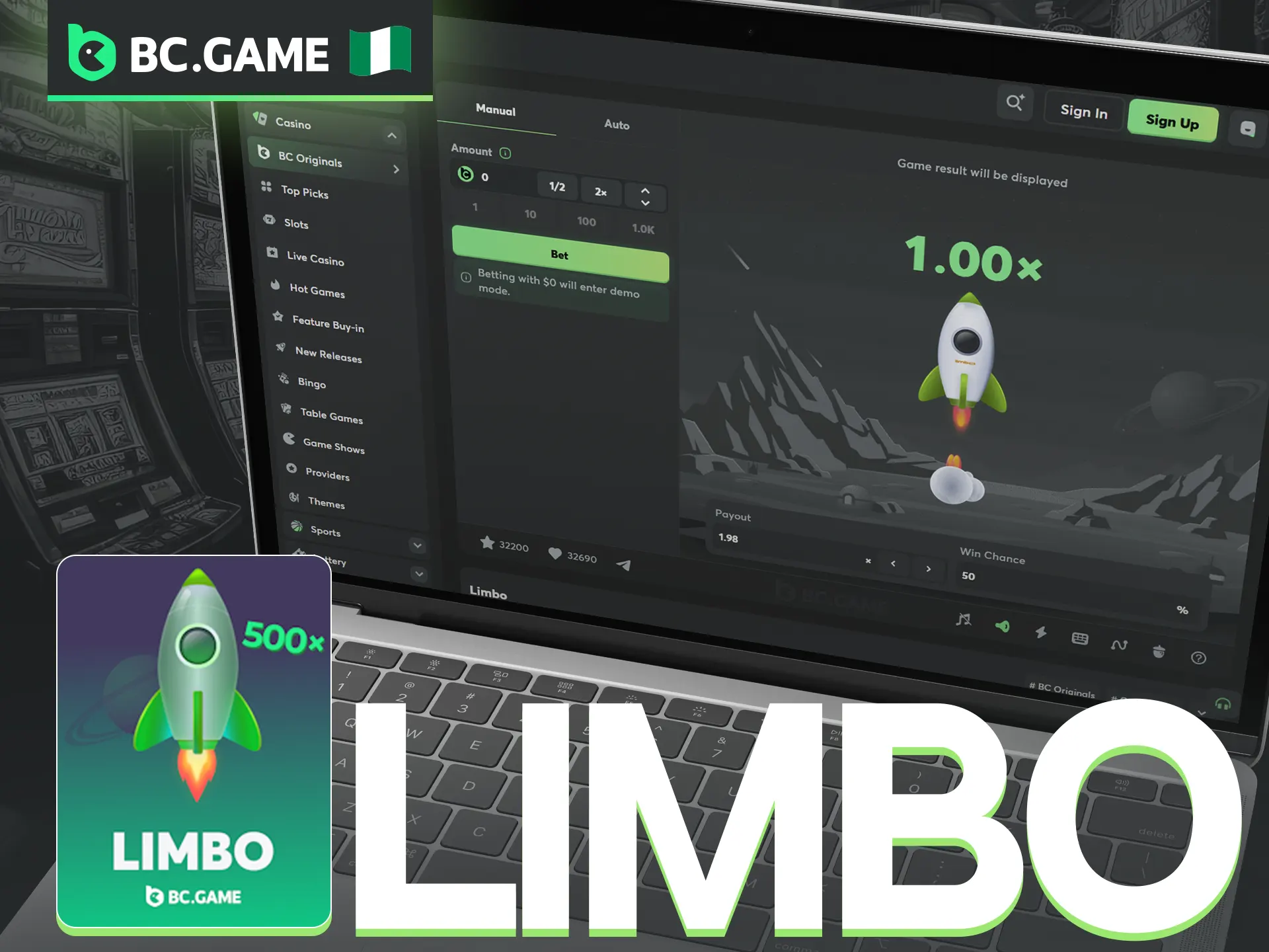 Enjoy Limbo game on BC Game platform.