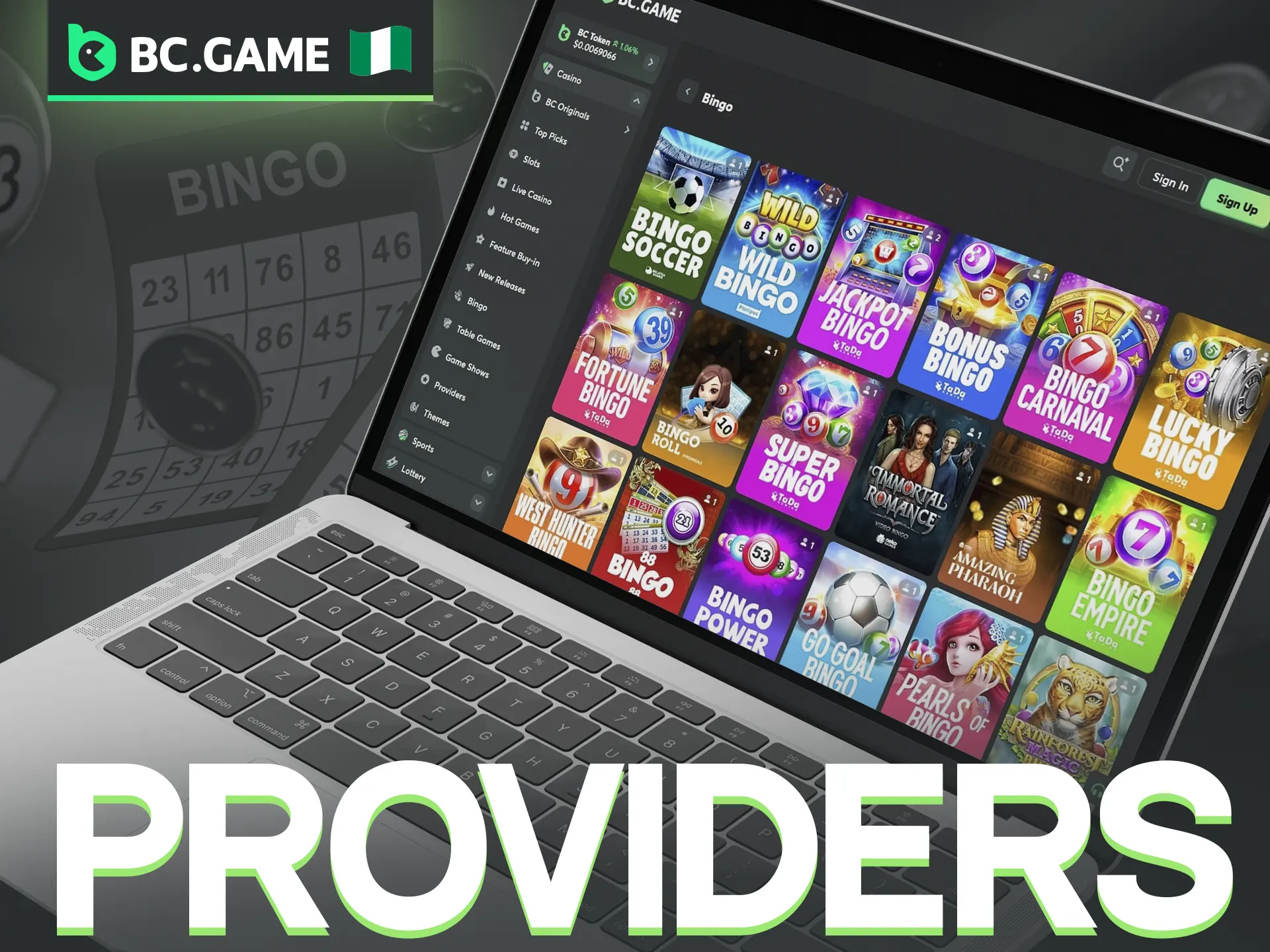 A look at the top software providers powering the BC Game platform.