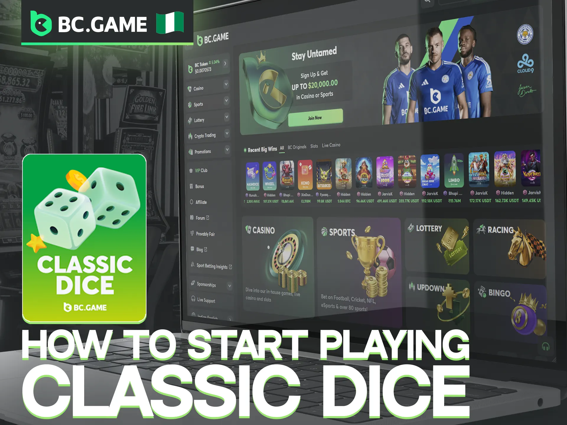 Playing Classic Dice at BC Game is incredibly easy.
