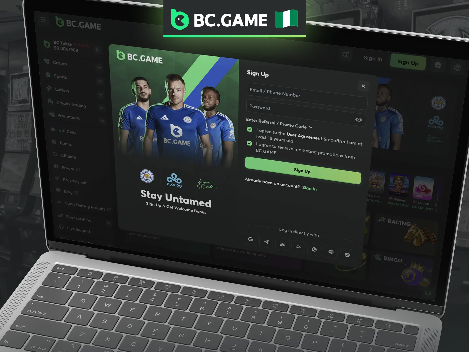 Create your account today to start playing Crash on BC Game.