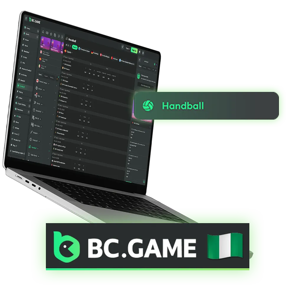 Join BC Game to place your handball bets and unlock exclusive promotional offers.
