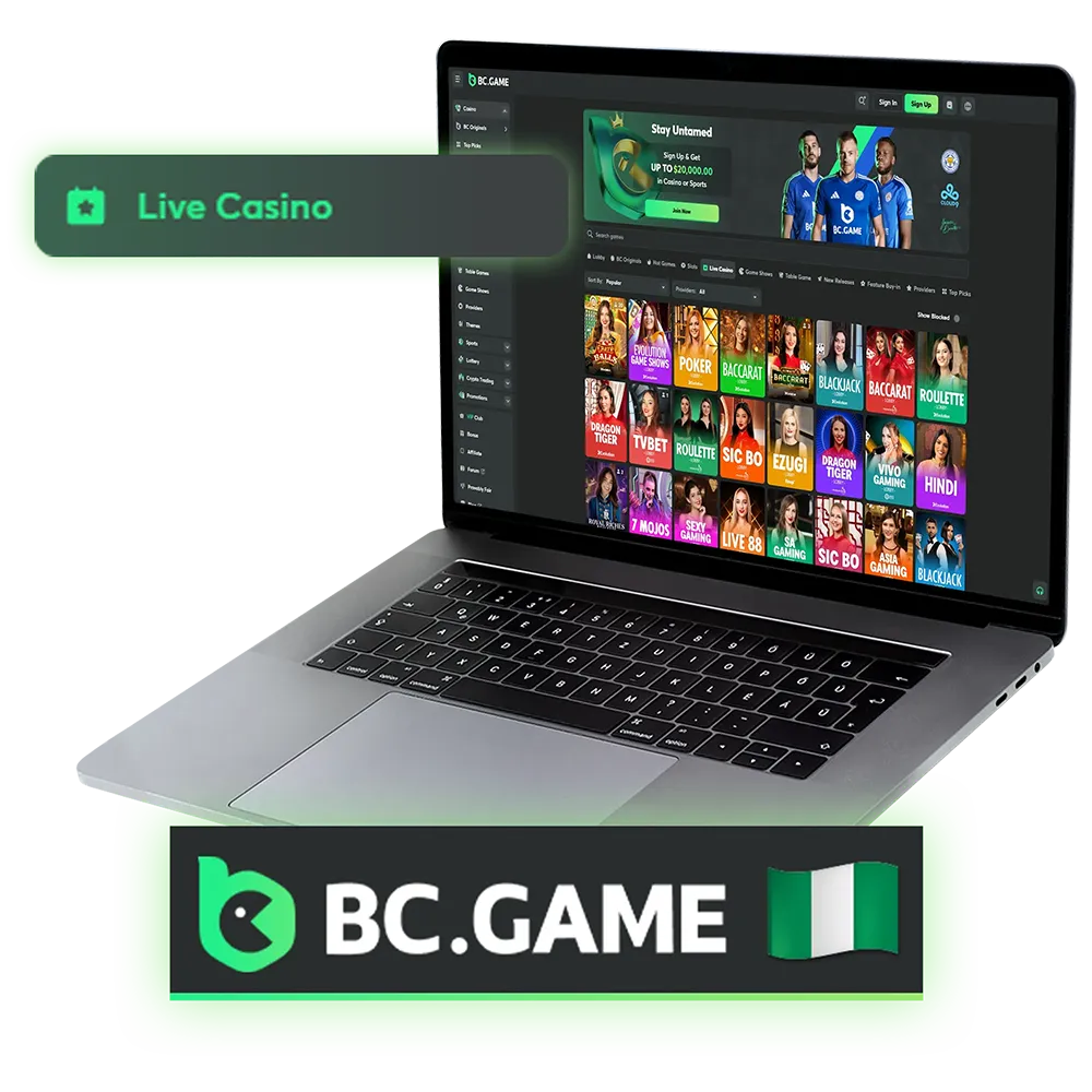 The BC Game platform features a diverse selection of live dealer games for every taste.