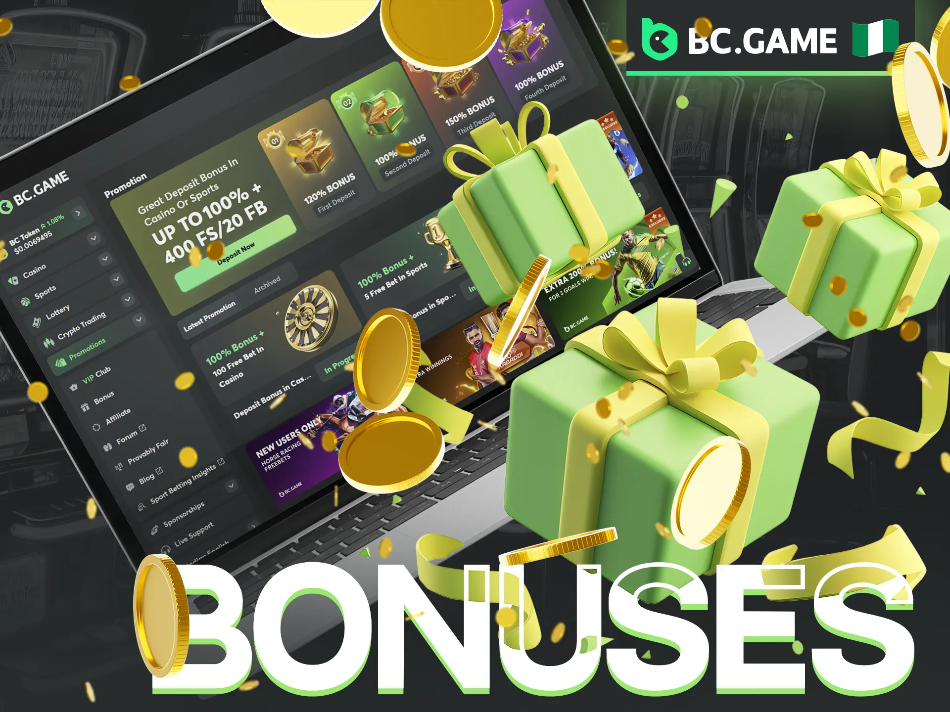 Take advantage of the four-tier deposit bonus system in BC Game's Tower Legend.