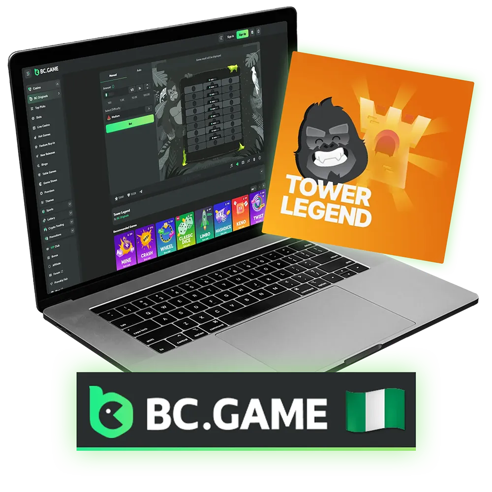 To get in on the action in Tower Legend, you'll first need to create an account on the BC Game platform.