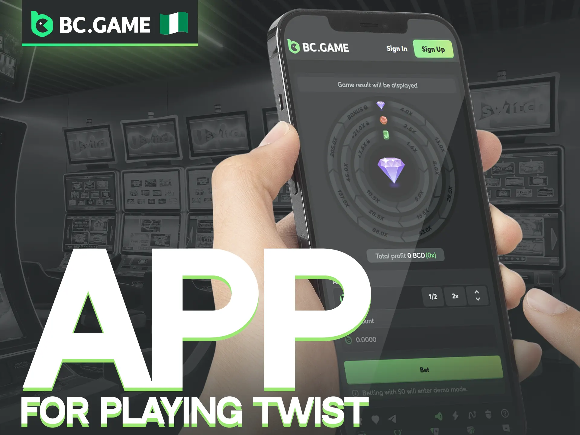 The BC Game app is a browser version.