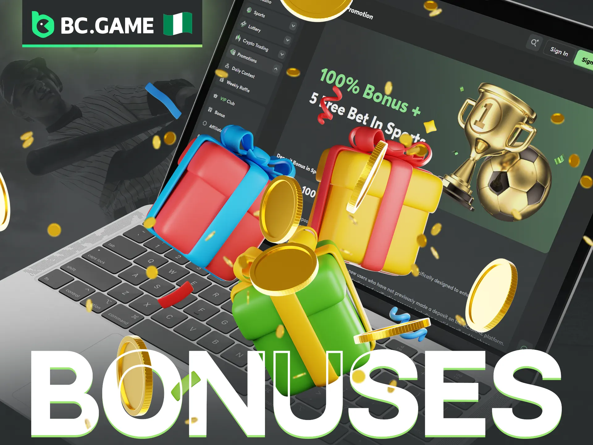 Explore all the available baseball bonuses at BC Game.