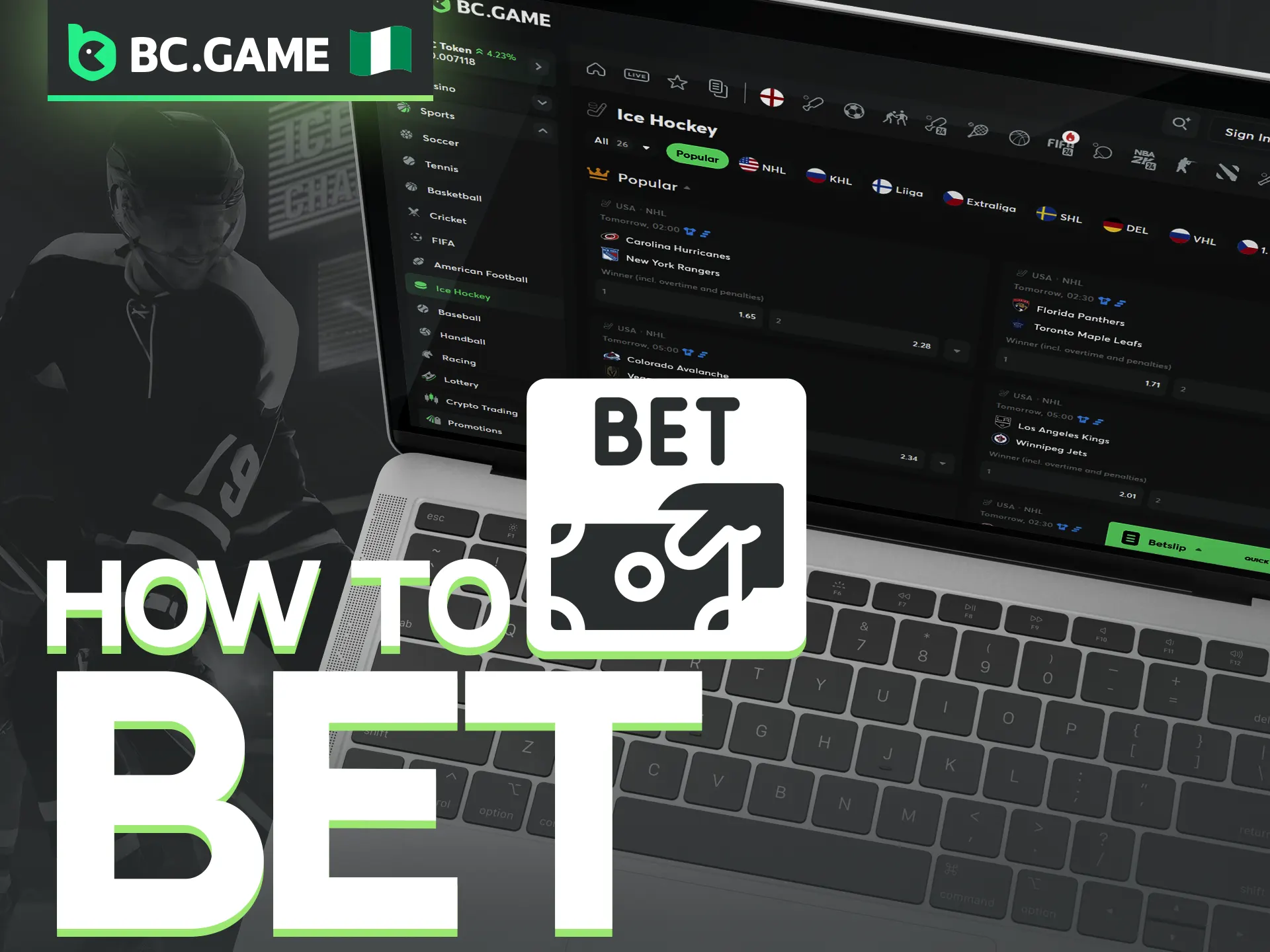 Wagering on ice hockey is a seamless experience on the BC Game platform.
