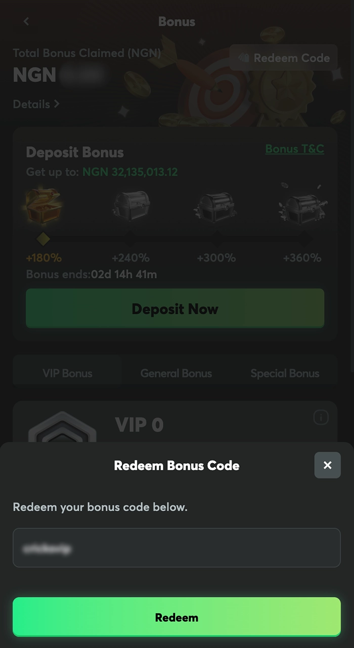 A simple explanation of how to input and verify your code at BC Game.