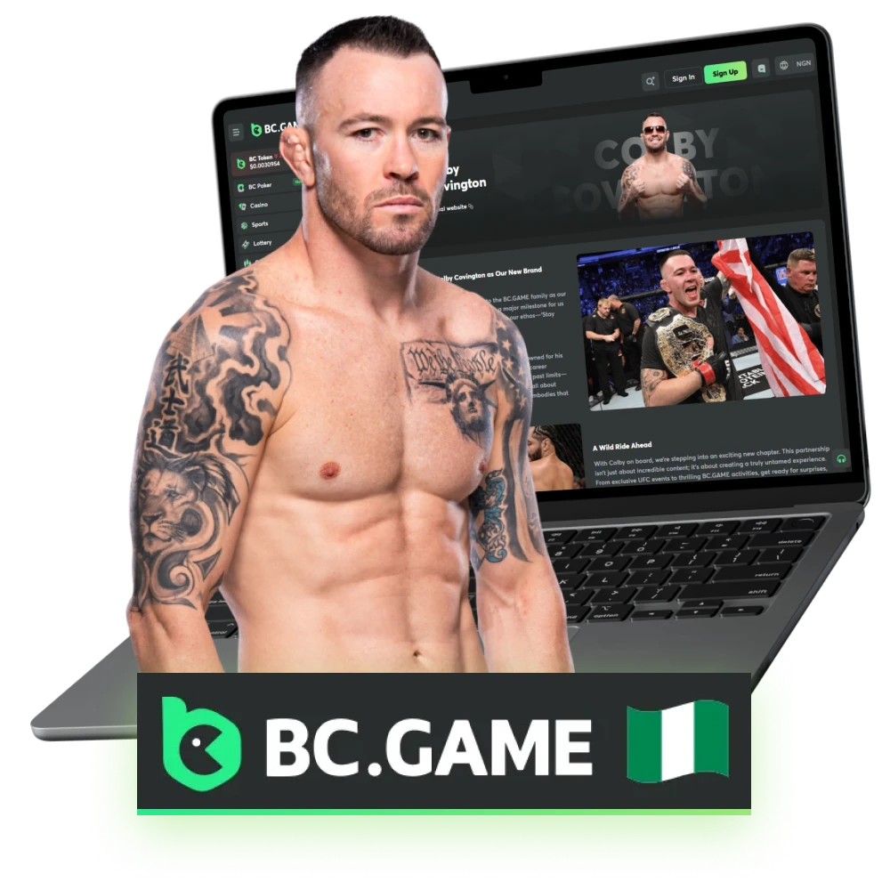 Representing BC Game, Colby Covington is bridging the gap with the passionate sports community in Nigeria.