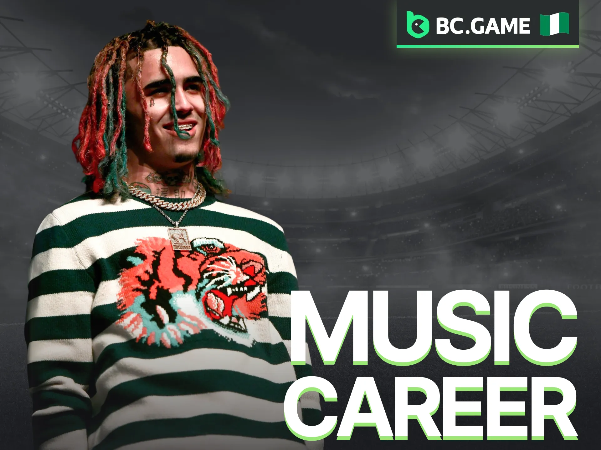 Take a look at Lil Pump's musical journey and see how he's shaking things up at BC Game Nigeria.