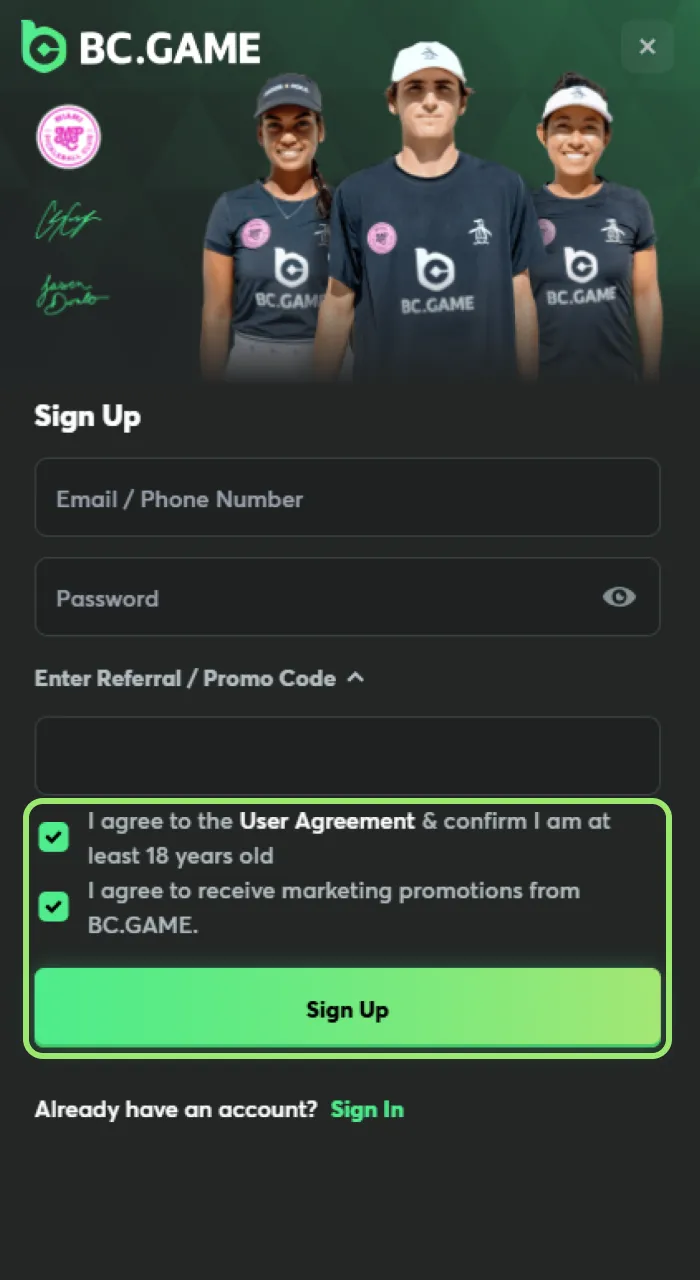 Accept the site rules to join the BC Game Nigeria community today.