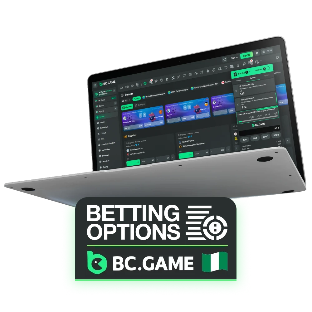 Below is a detailed overview of the sports betting markets available to you at BC Game.