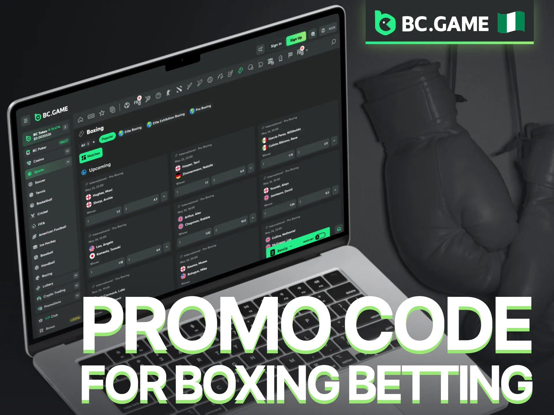 Grab a BC Game Nigeria promo code to claim your boxing rewards.