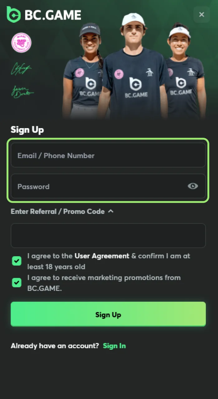 Fill in the required personal information to finalize your account setup.