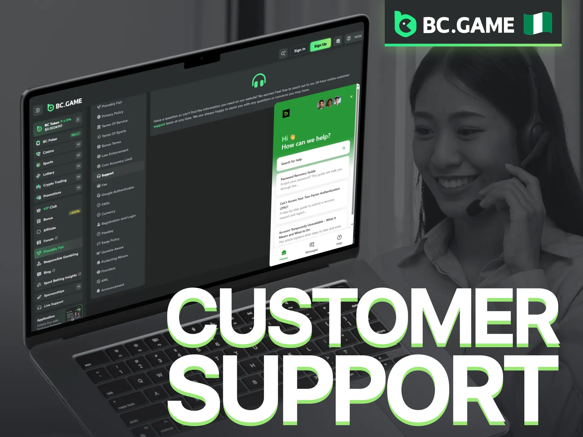 The BC Game support crew is available 24/7 to ensure you have a smooth experience.