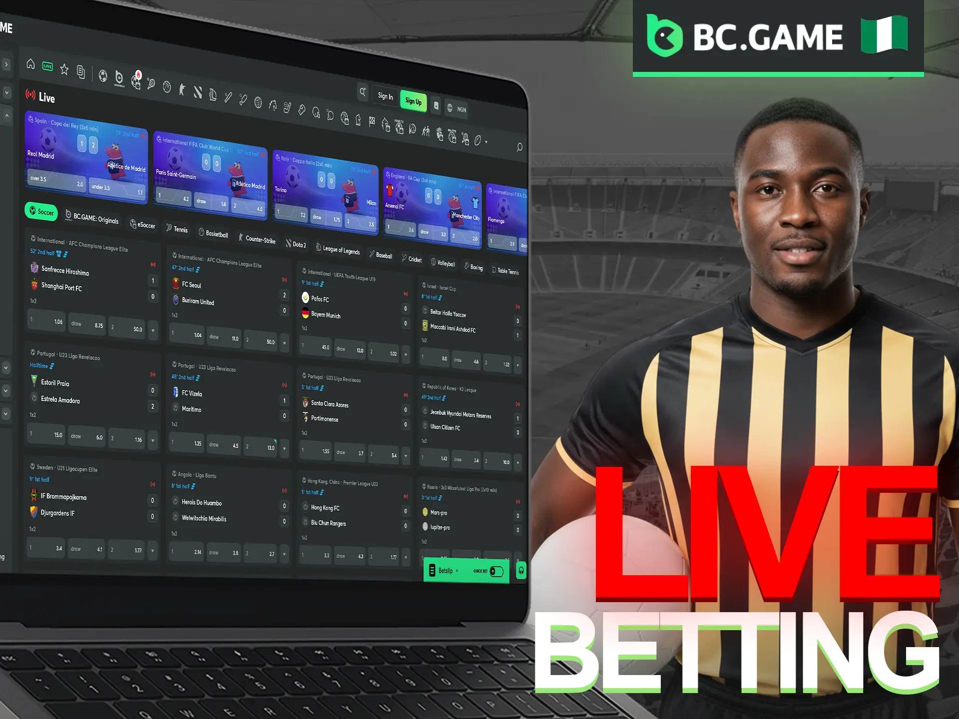 Experience the thrill of real-time wagering with dynamic odds that shift as the action happens on BC Game.