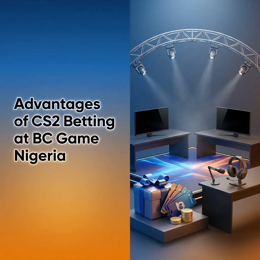 A graphic of the BC Game Nigeria platform, showcasing the welcome bonus, local Naira payment options, and the mobile app