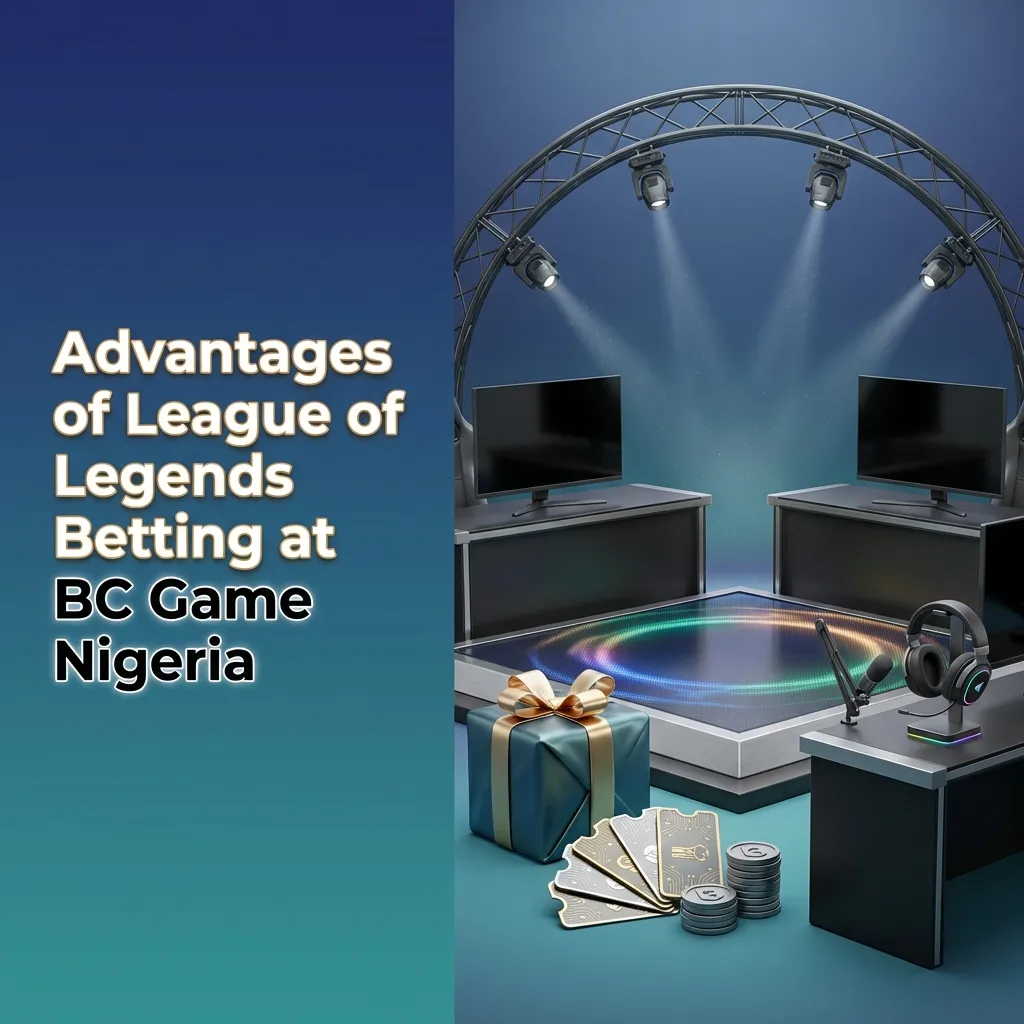 Overview of BC Game Nigeria's League of Legends features, highlighting bonuses, payment flexibility, and mobile accessibility