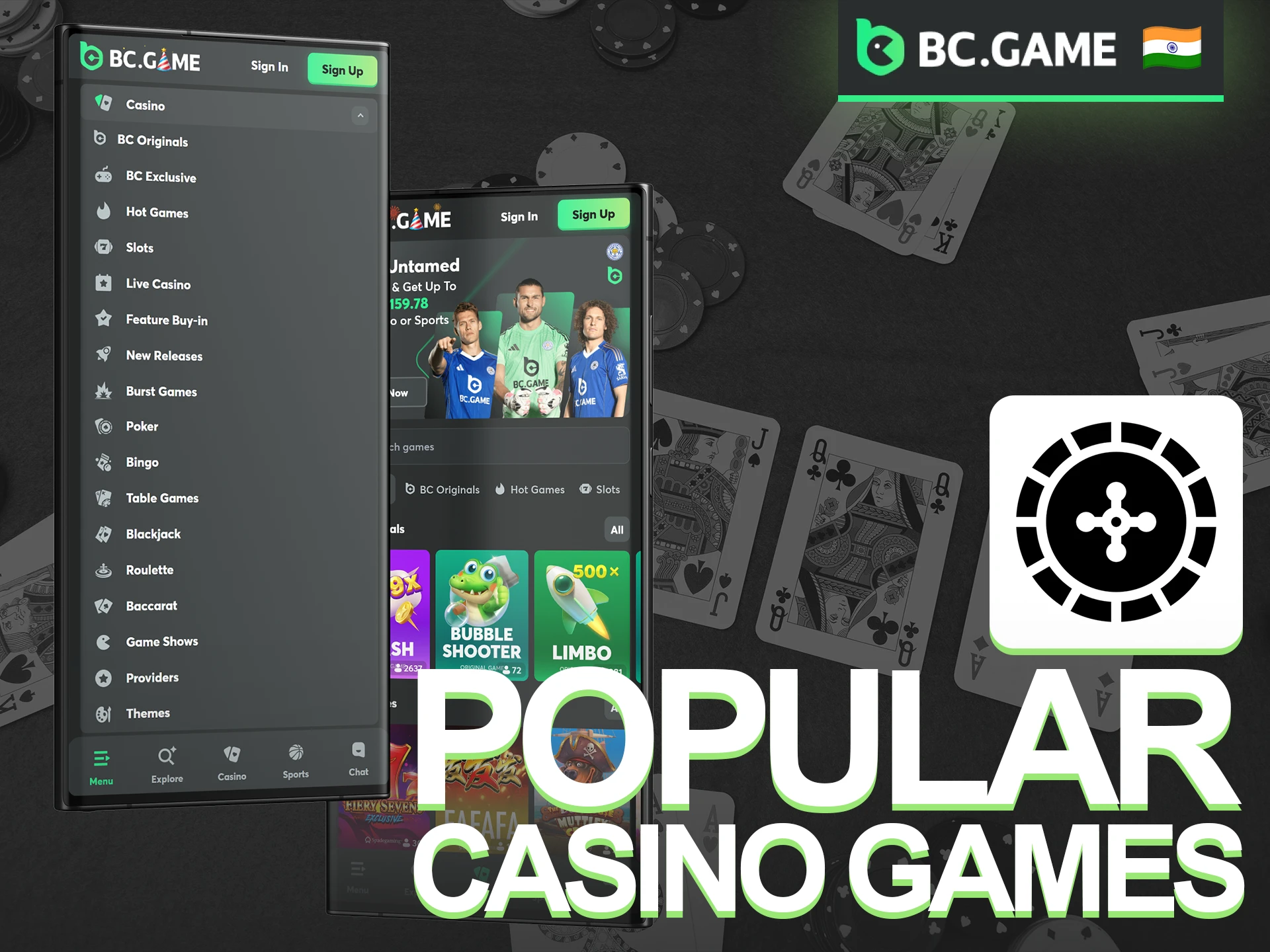 Experience the thrill of top-tier casino games and aim for big wins in the BC Game app.