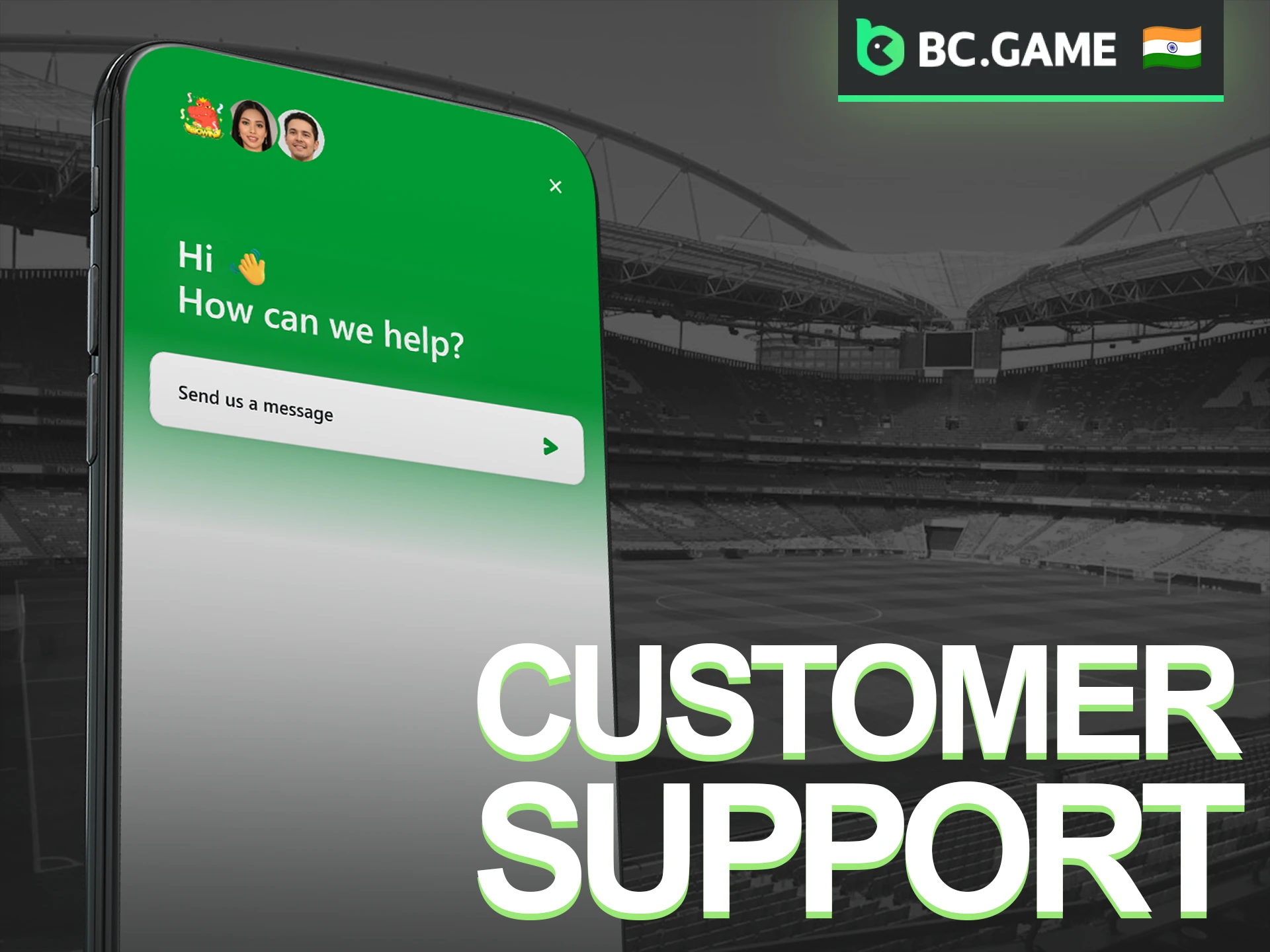 Contact BC Game customer support for any technical or account-related mobile queries.
