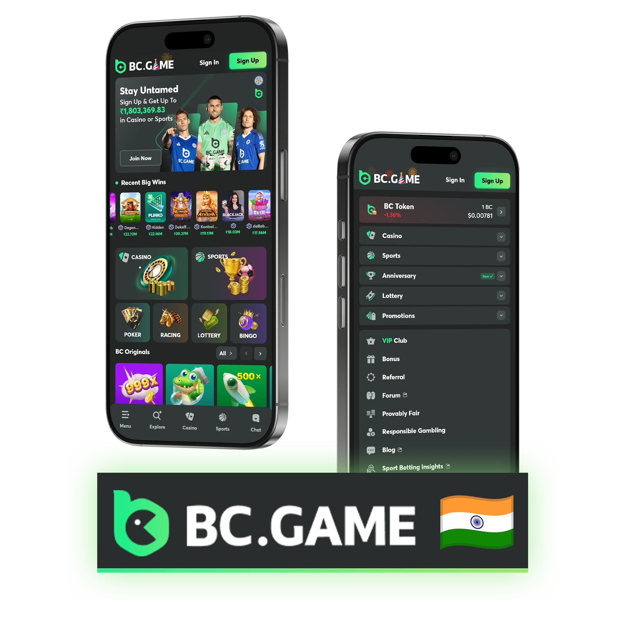 Install the official BC Game APK for Android and iOS to start placing your bets.