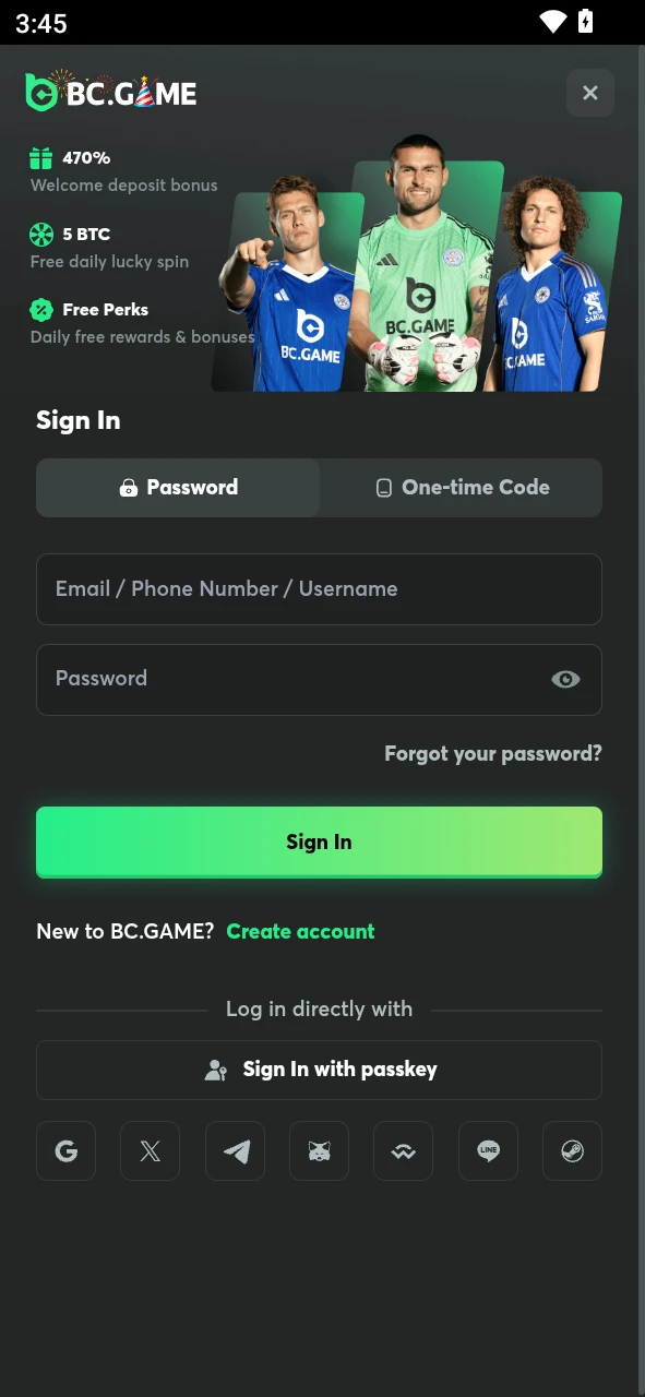Sign in or sign up via the Android app to dive into the action.