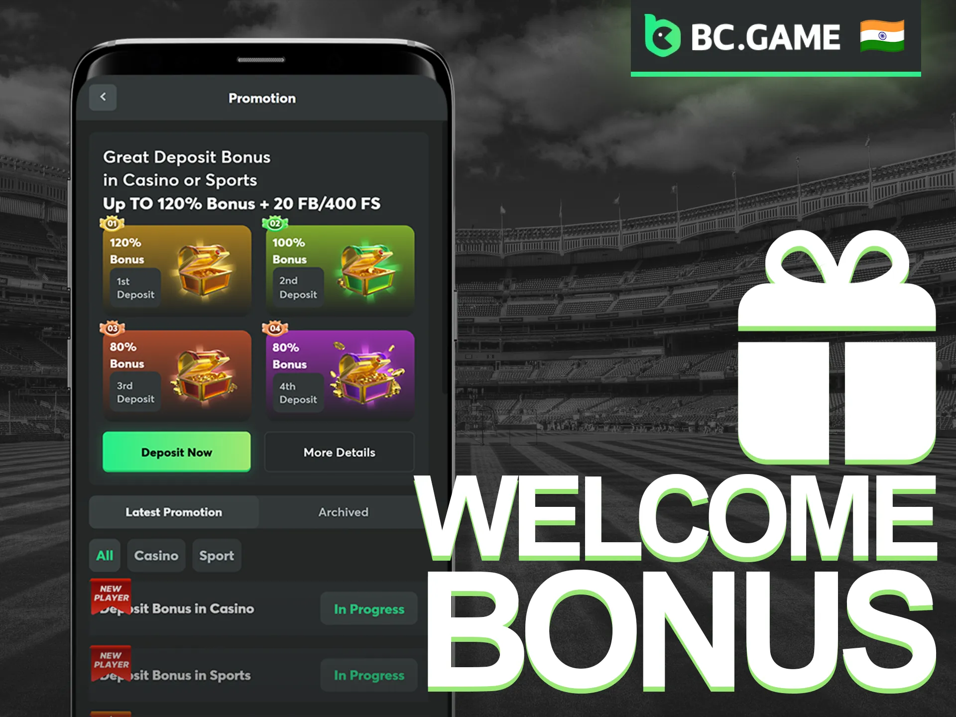 Claim your welcome bonus through the app to boost your starting balance.