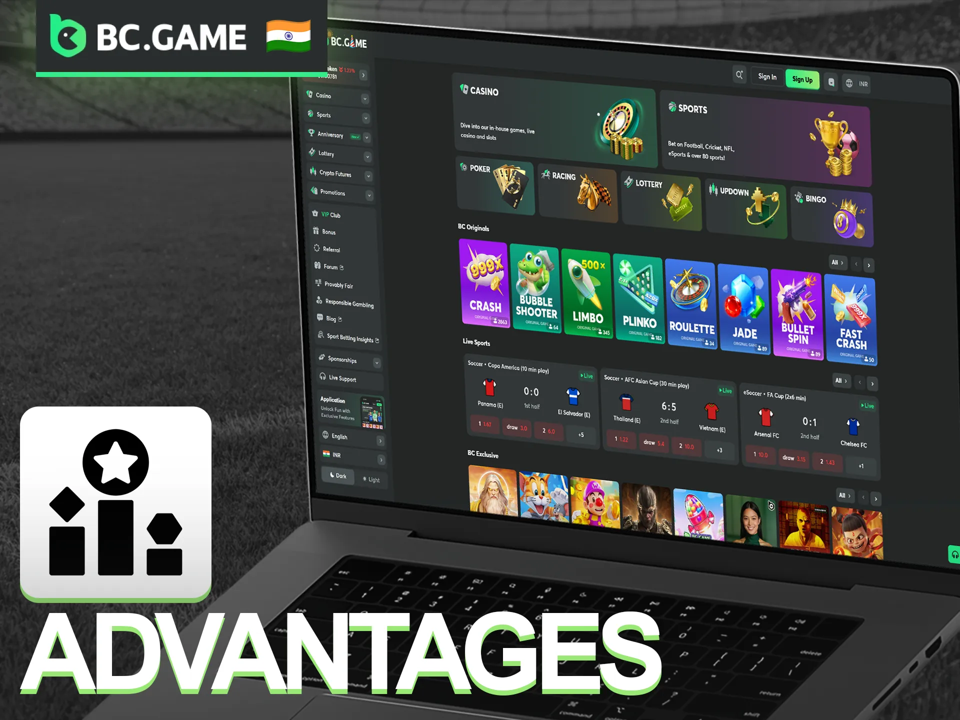 Discover why BC Game stands out, from lightning-fast crypto withdrawals to an unmatched selection of games.