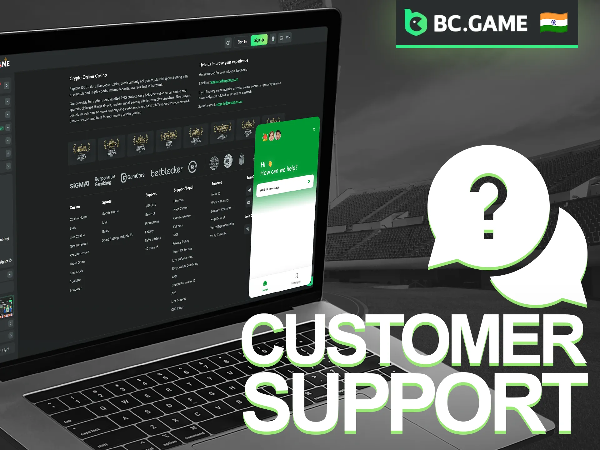 Whenever you need professional guidance, the BC Game customer support team is available to assist you.