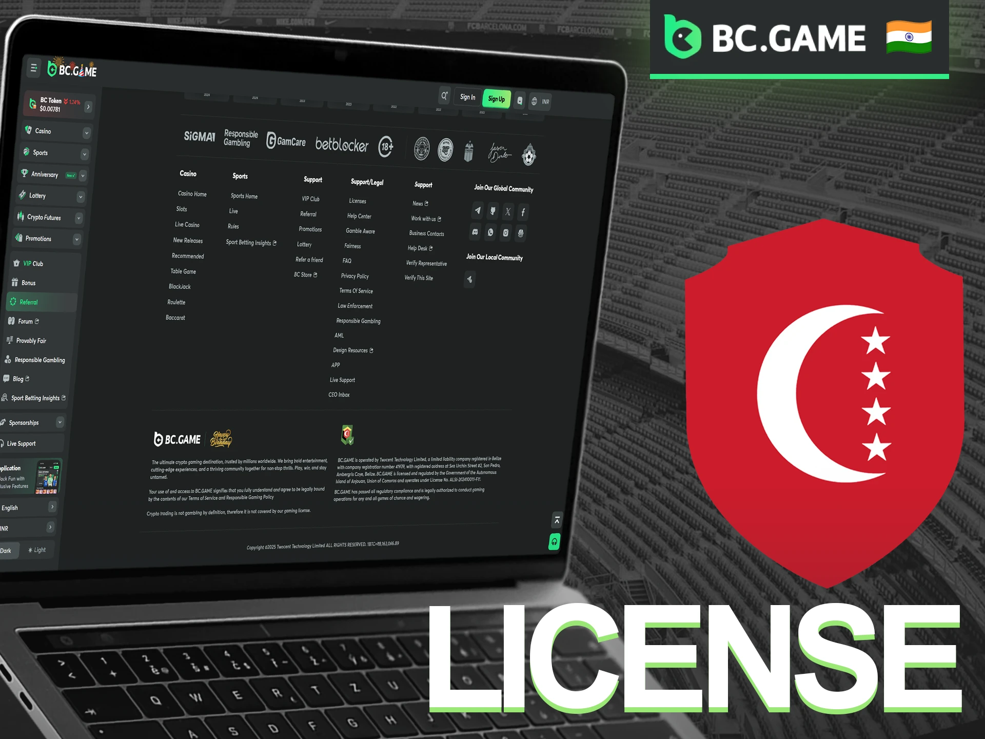 Operating under a global gaming license, BC Game provides a secure, regulated, and trustworthy environment for all Indian users.