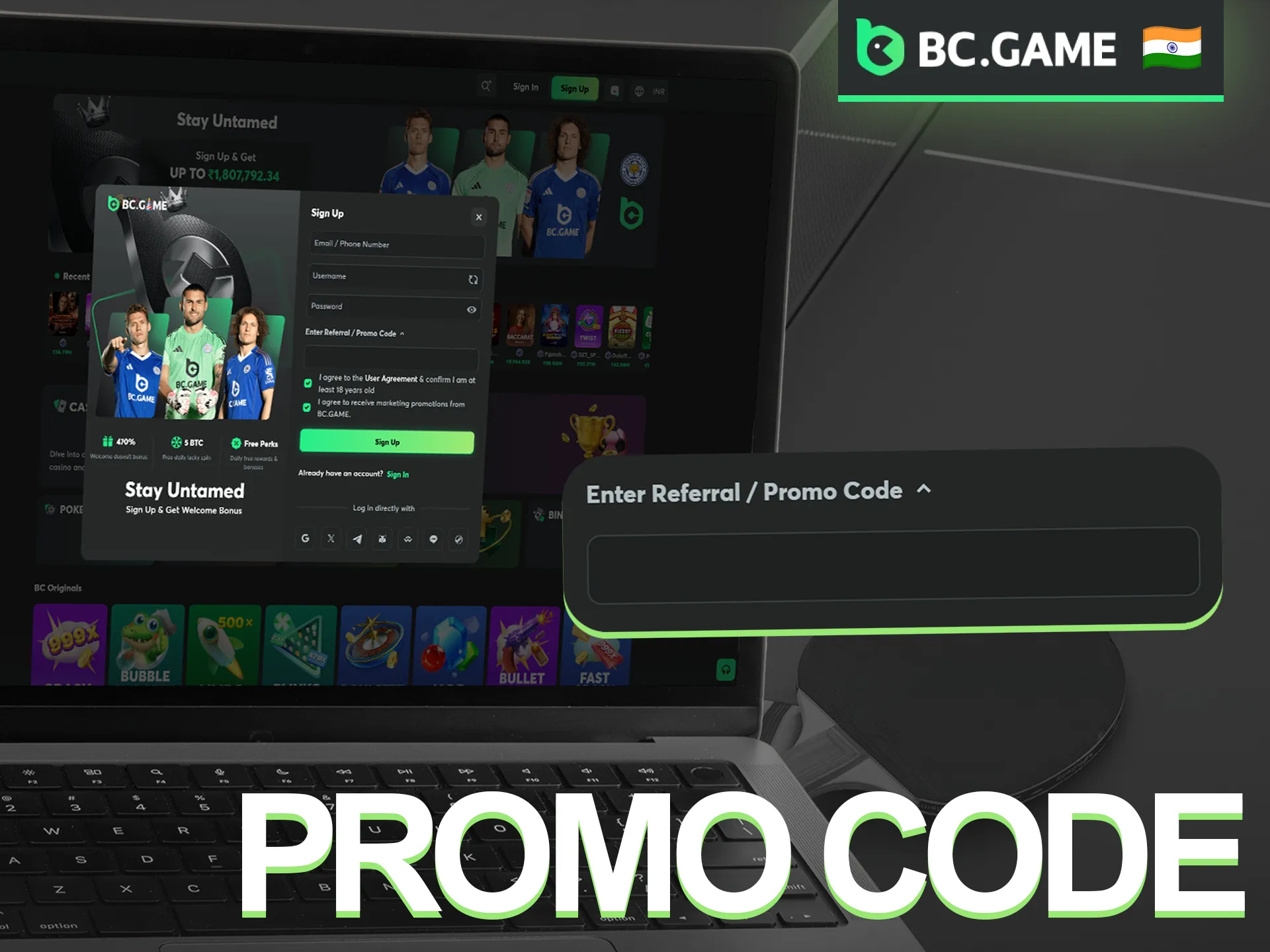 Unlock special offers and exclusive perks by using a BC Game promo code.